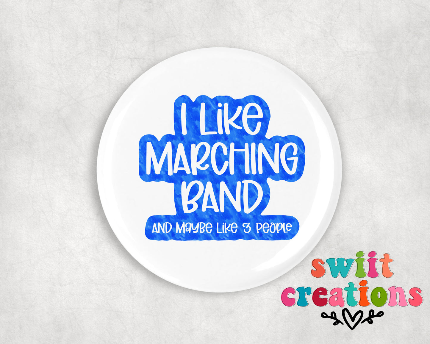 Band Pin Button 2.25"