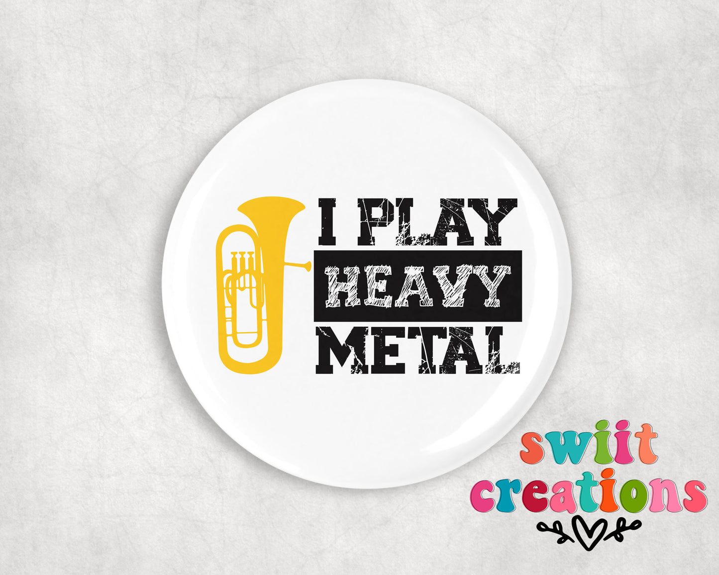 Band Pin Button 2.25"