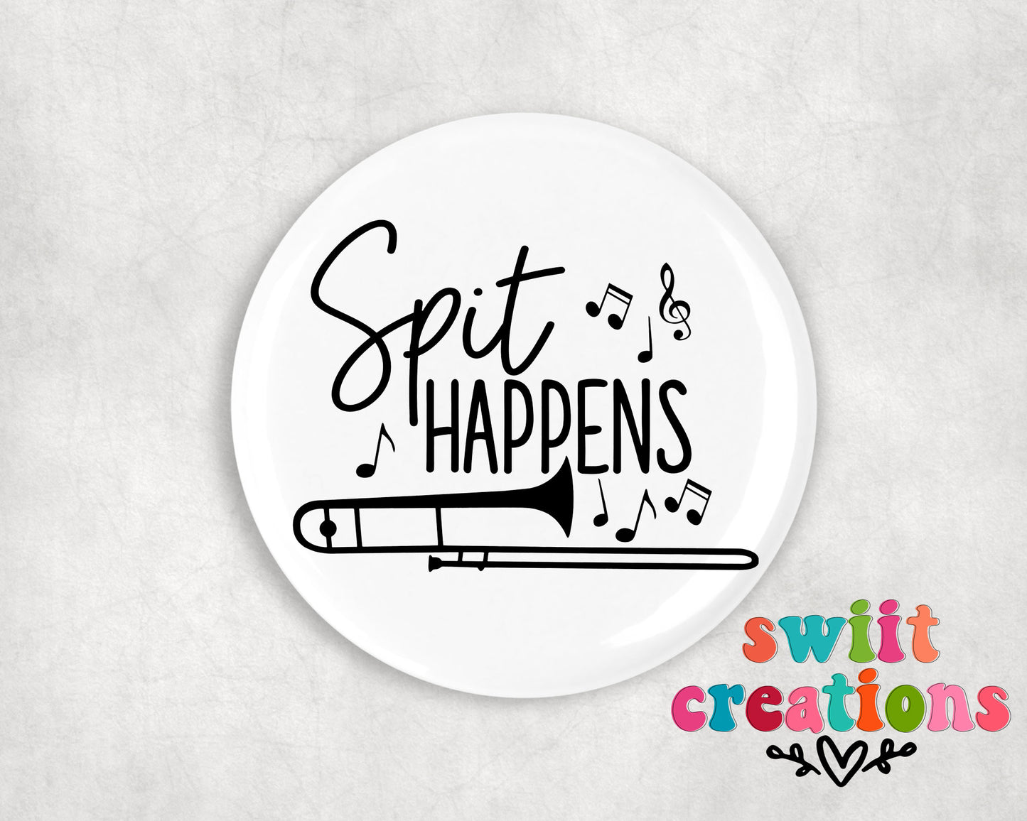 Band Pin Button 2.25"