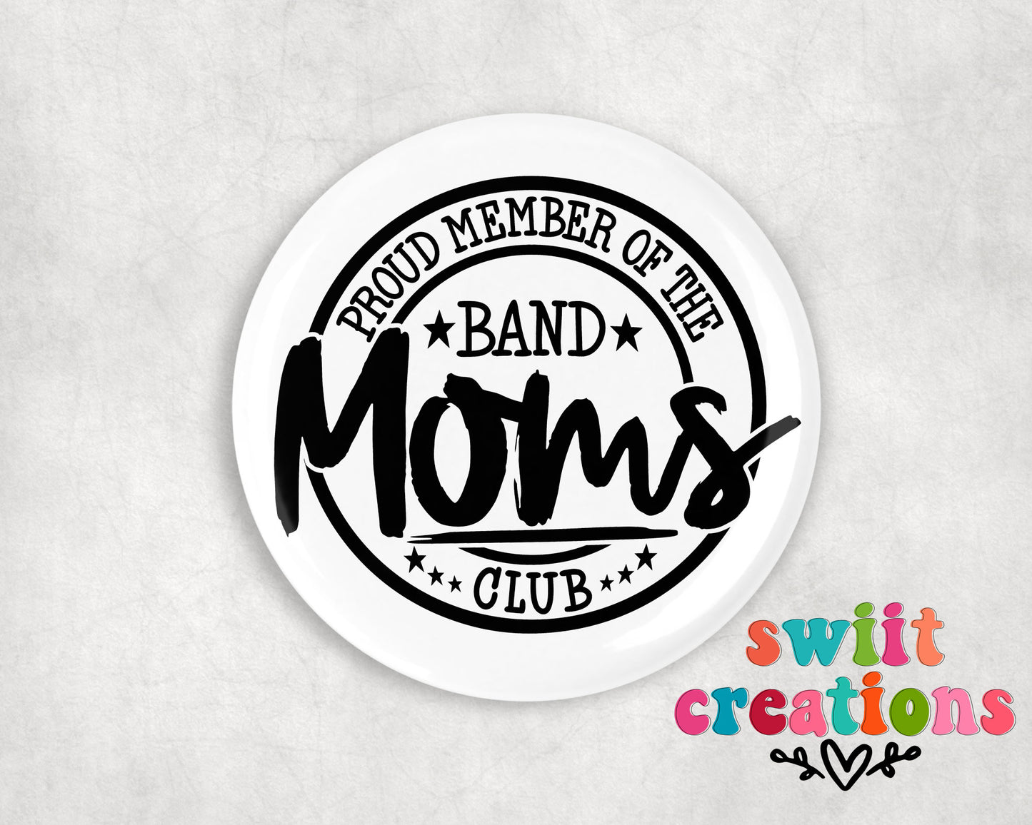 Band Pin Button 2.25"