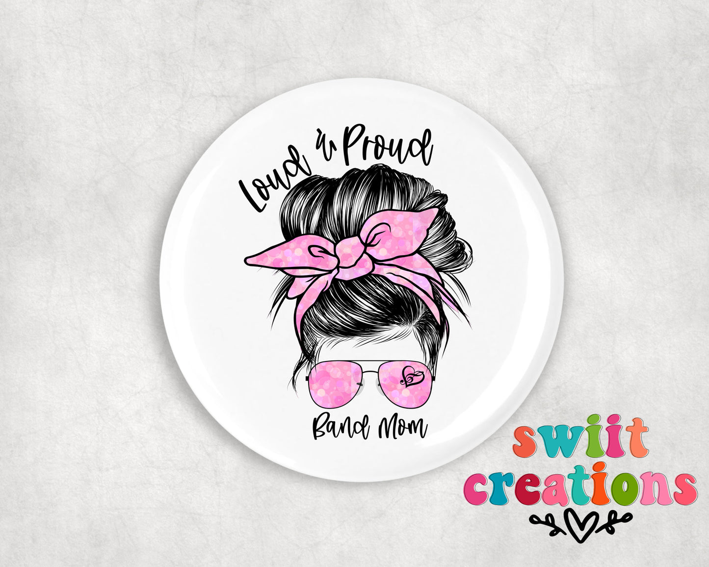 Band Pin Button 2.25"