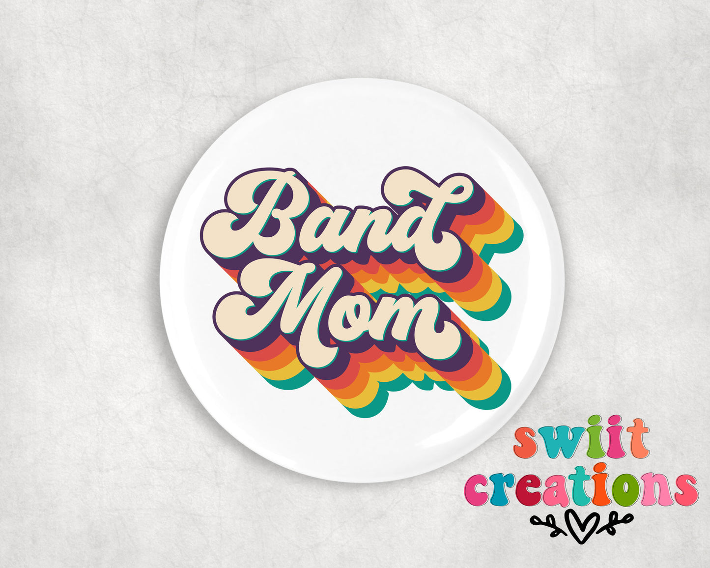 Band Pin Button 2.25"