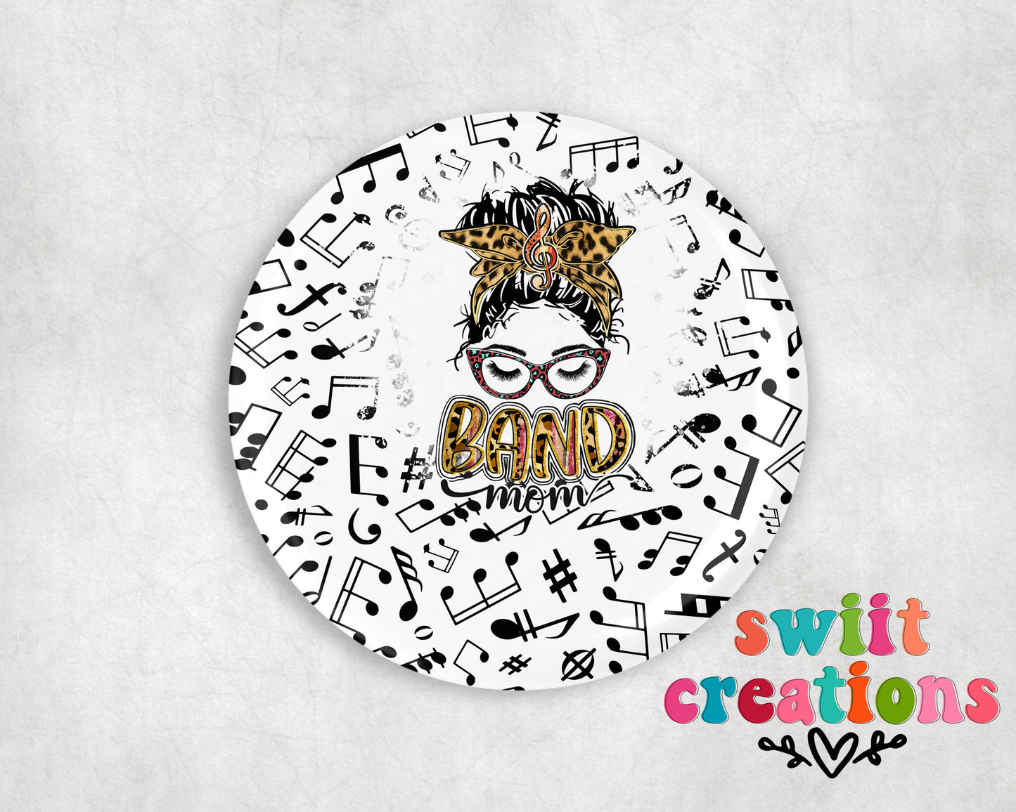 Band Pin Button 2.25"