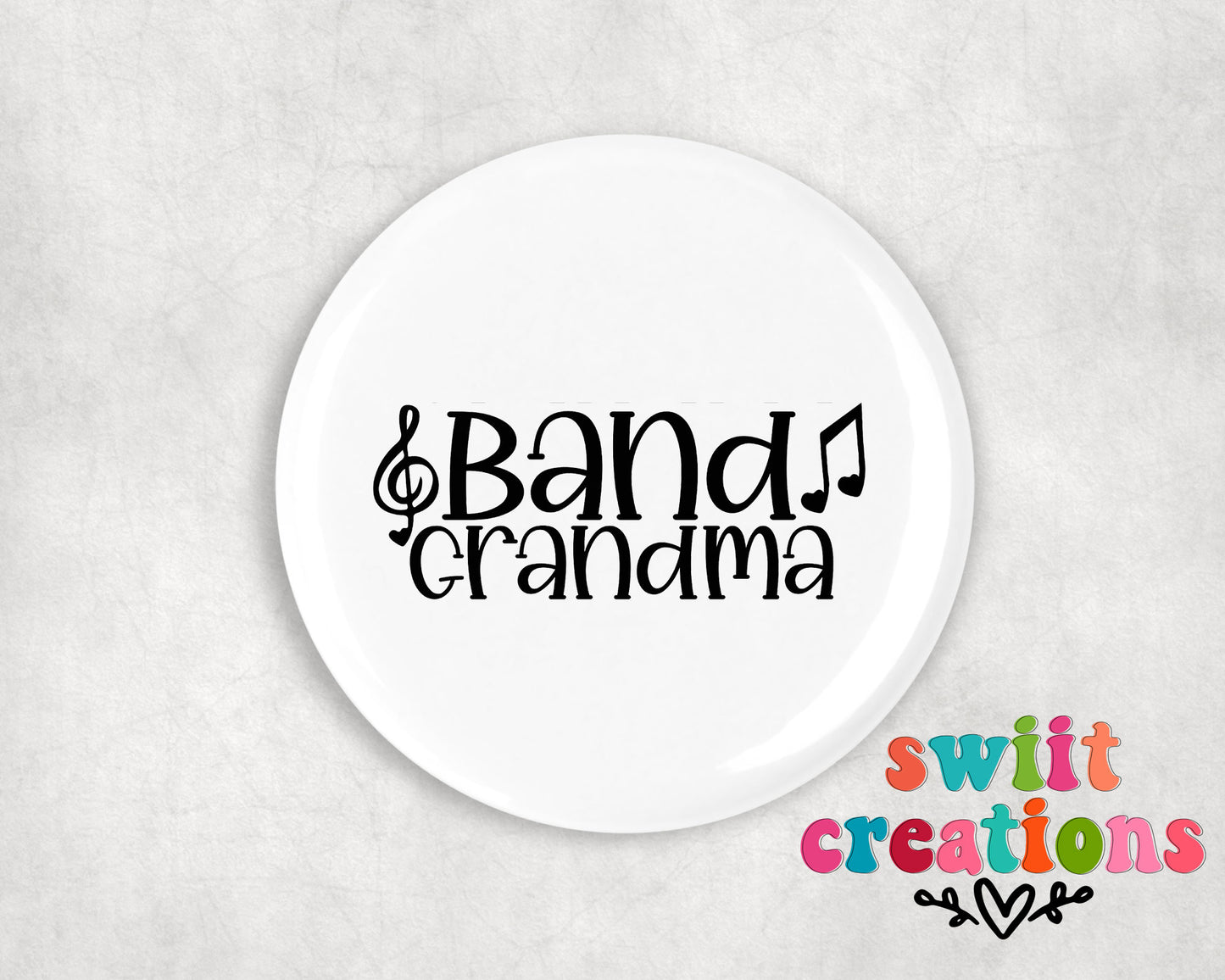 Band Pin Button 2.25"