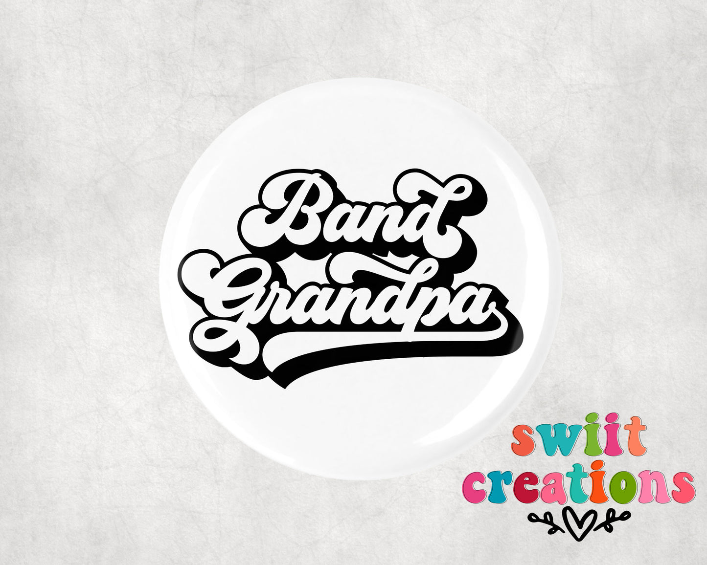 Band Pin Button 2.25"