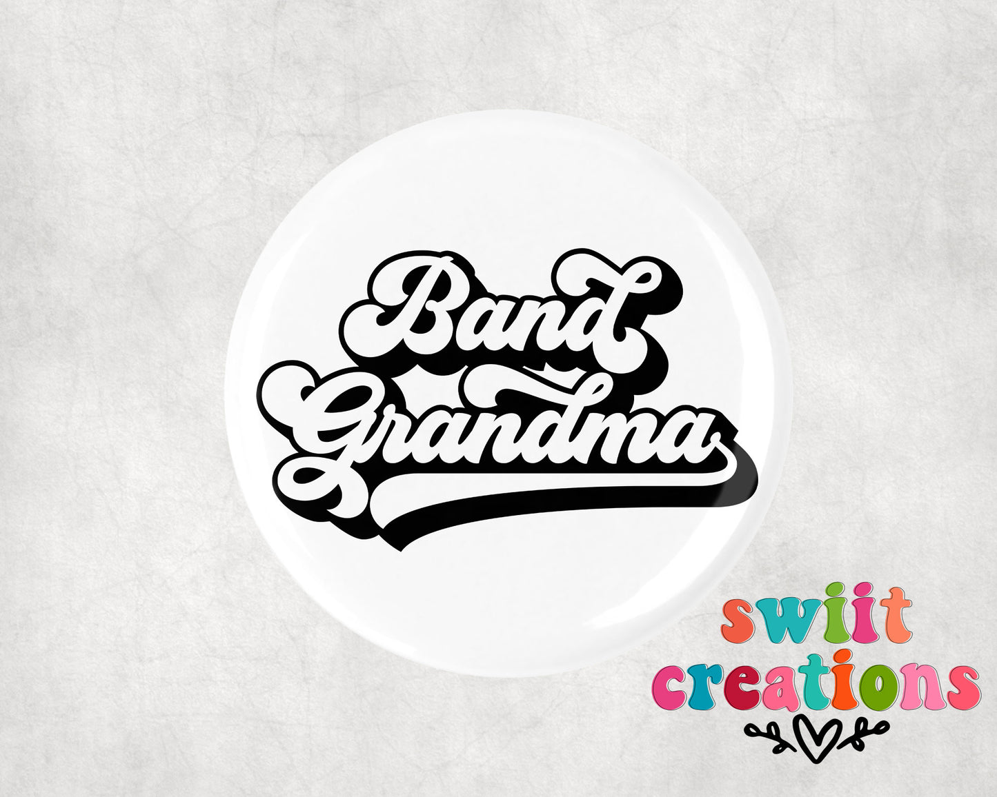 Band Pin Button 2.25"