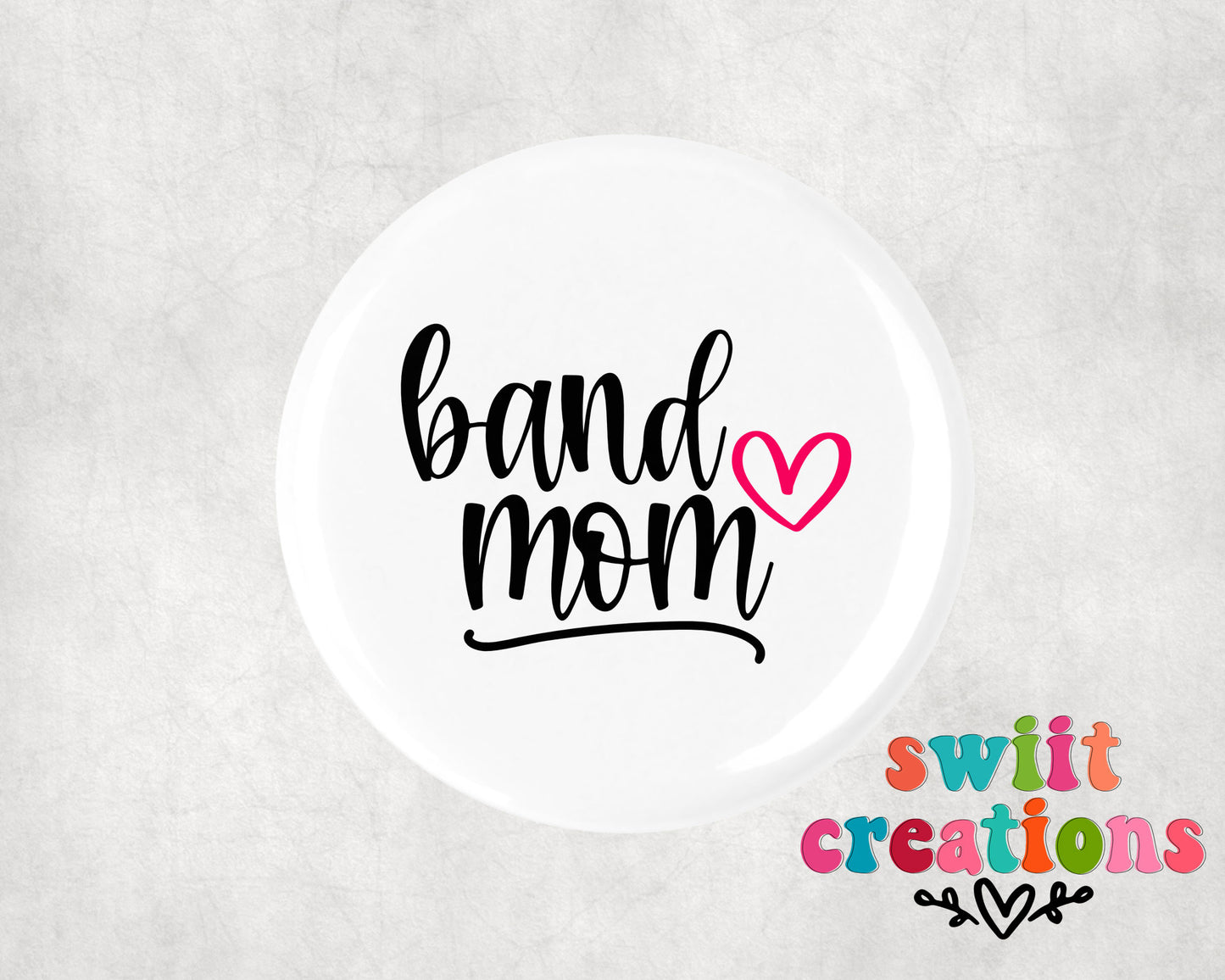 Band Pin Button 2.25"