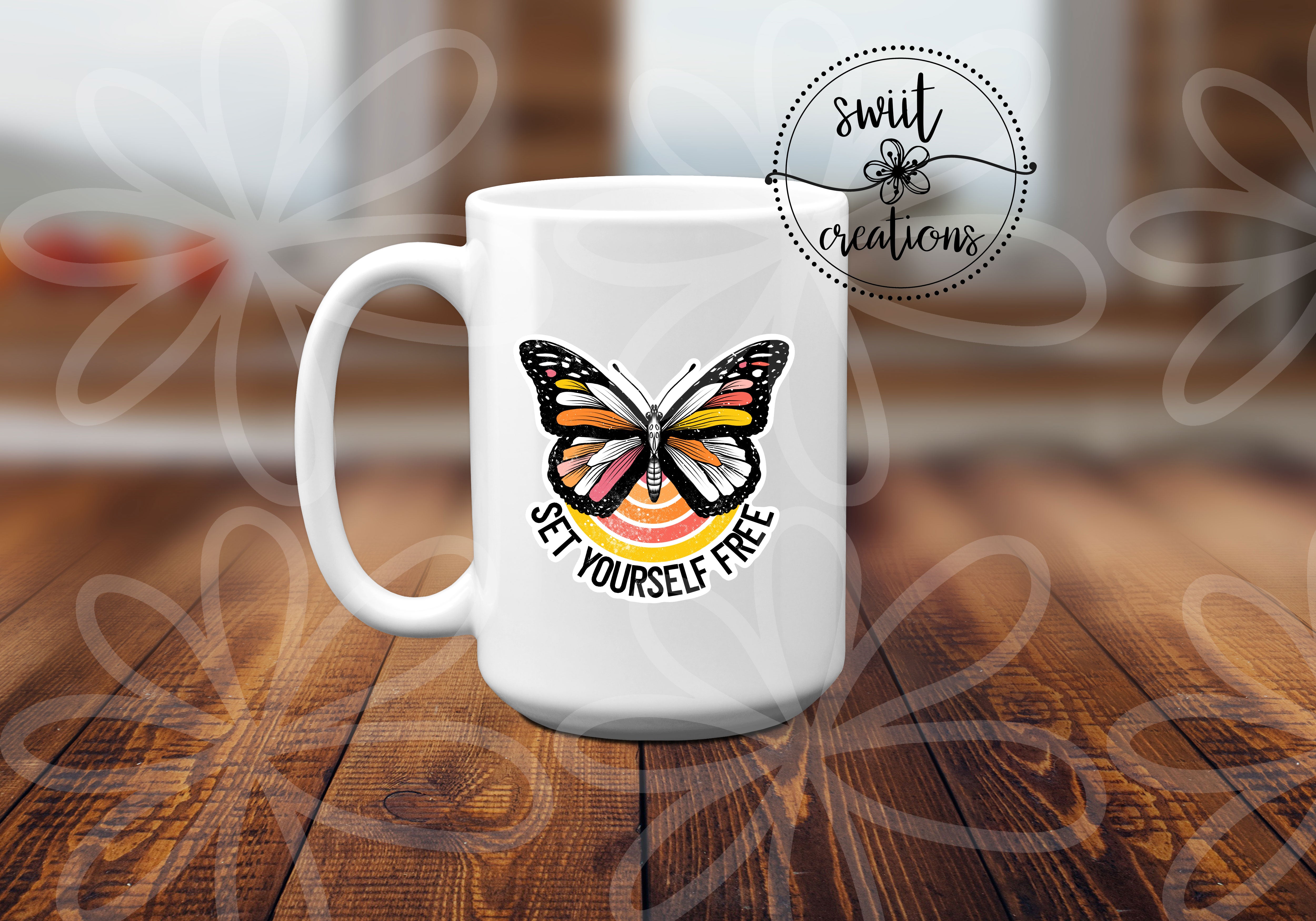 Set Yourself Free Ceramic Coffee Mug