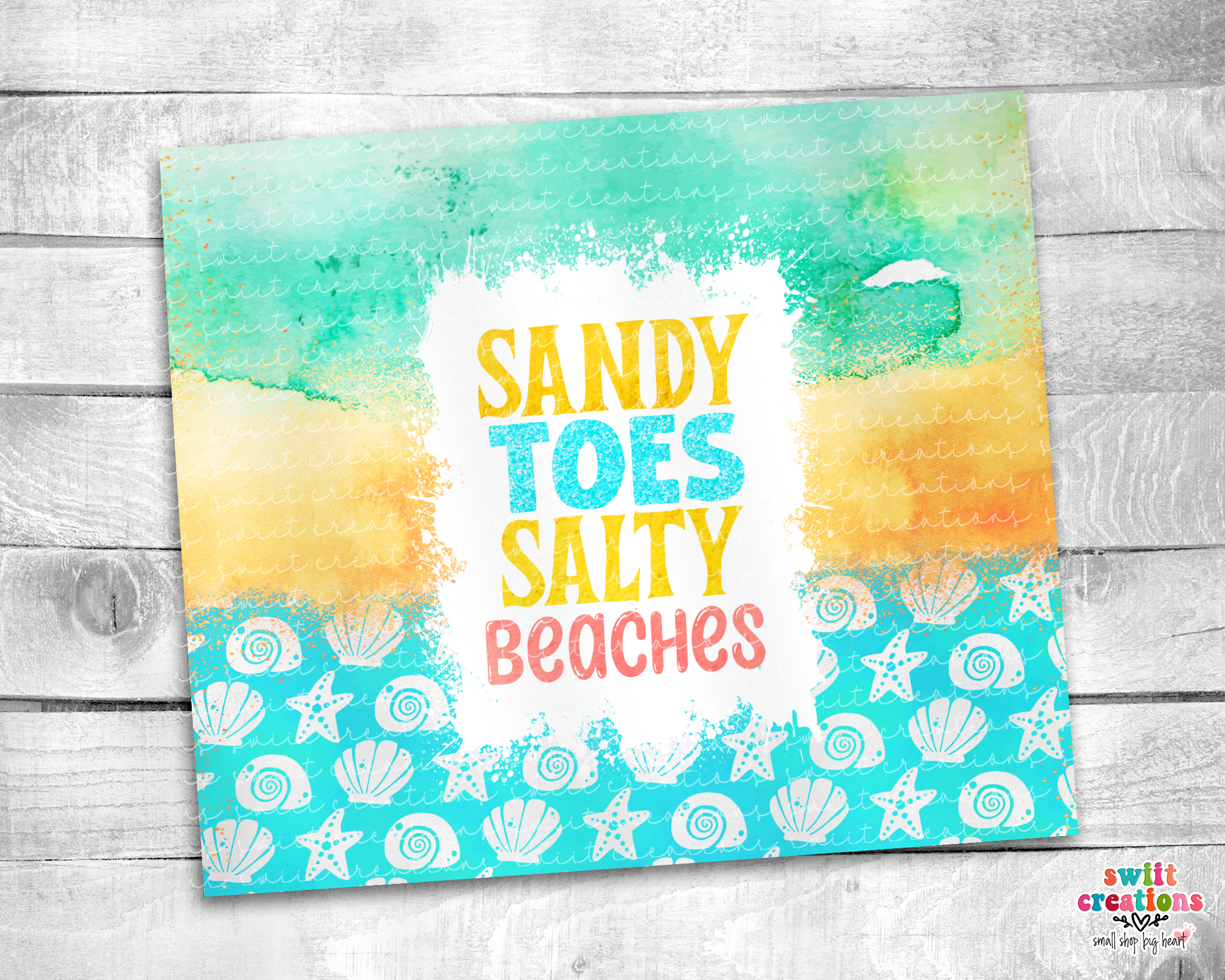 Sandy Toes Salty Beaches Tumbler (T335)