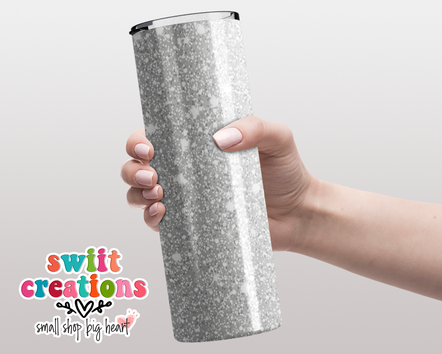 Baseball Faux Glitter Tumbler (T399)