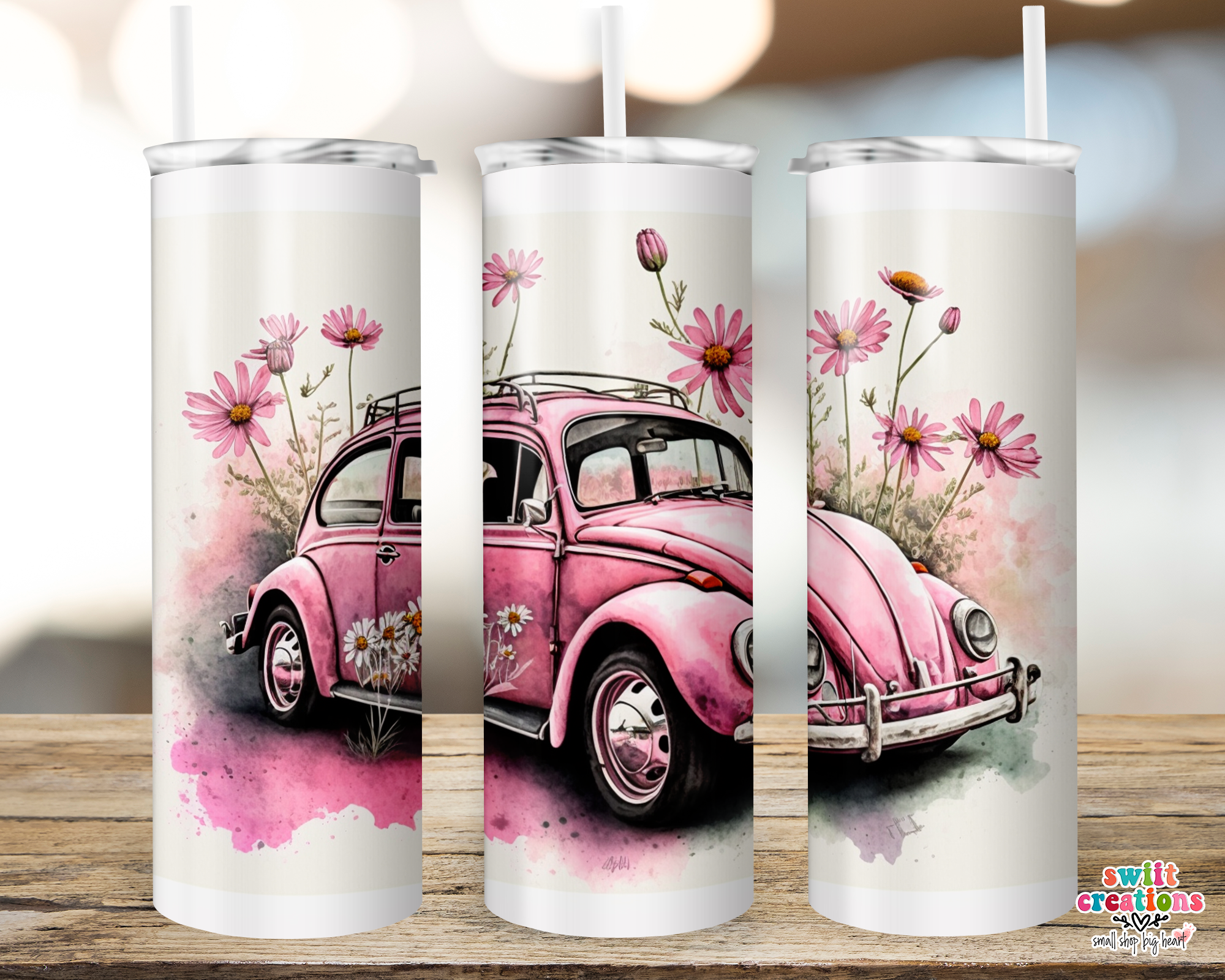 Retro Car Tumbler (T405)