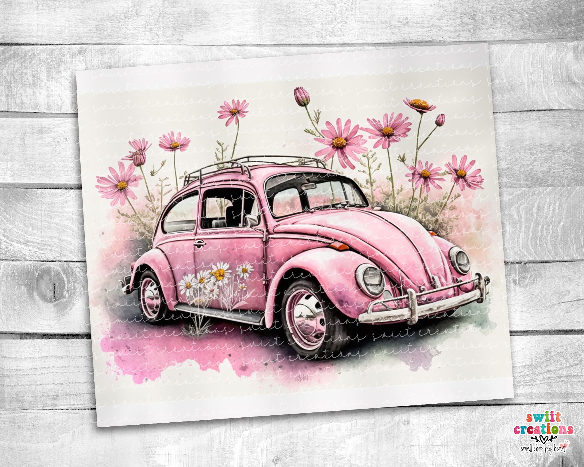 Retro Car Tumbler (T405)