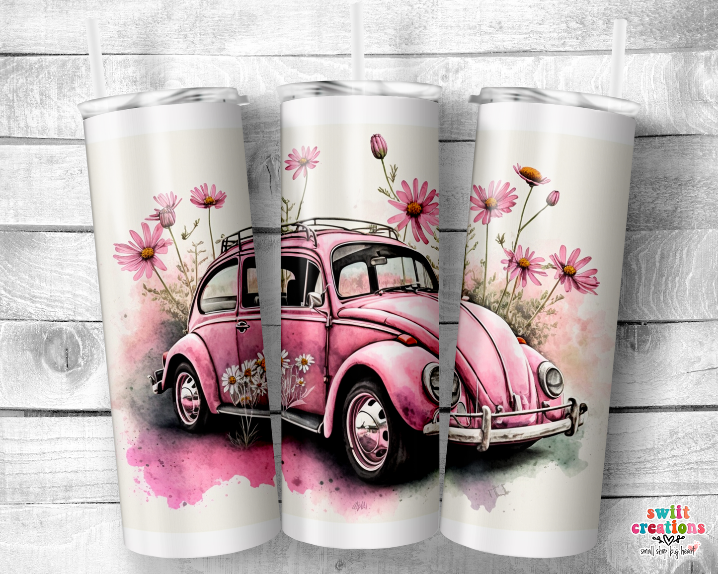 Retro Car Tumbler (T405)