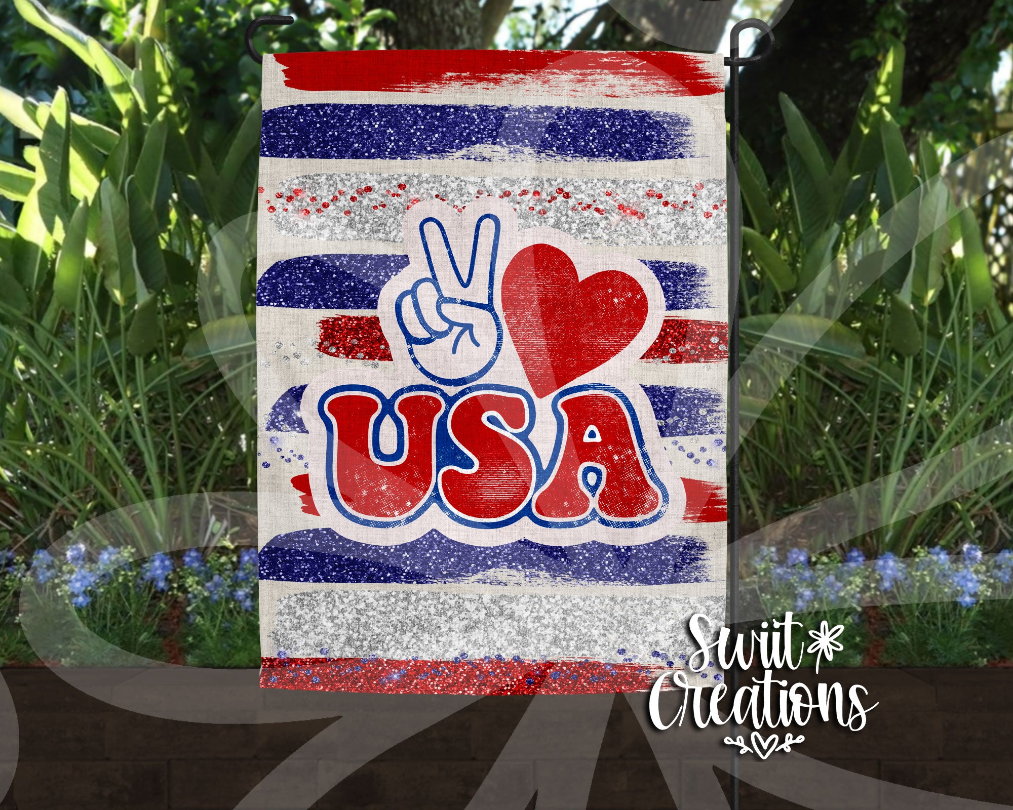 Peace Love USA Flag (YF25)