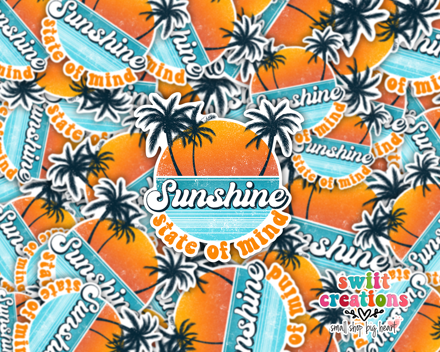 Sunshine State of Mind Waterproof Sticker (SS108) | SCD069