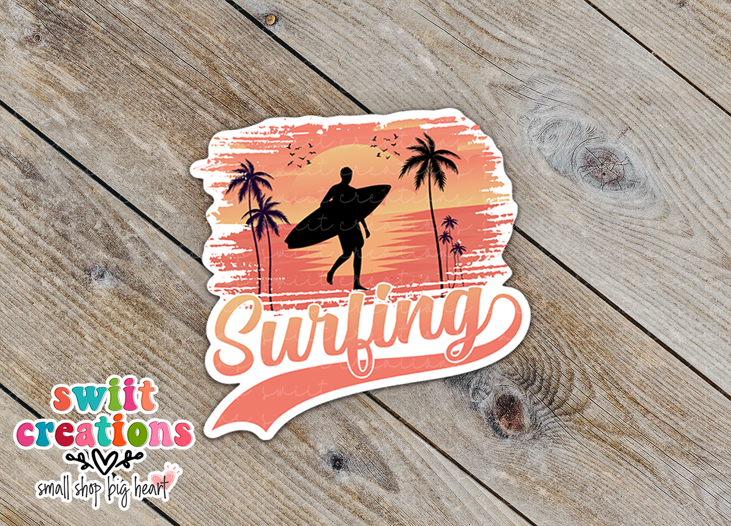 Surfing Waterproof Sticker (SS113) | SCD070