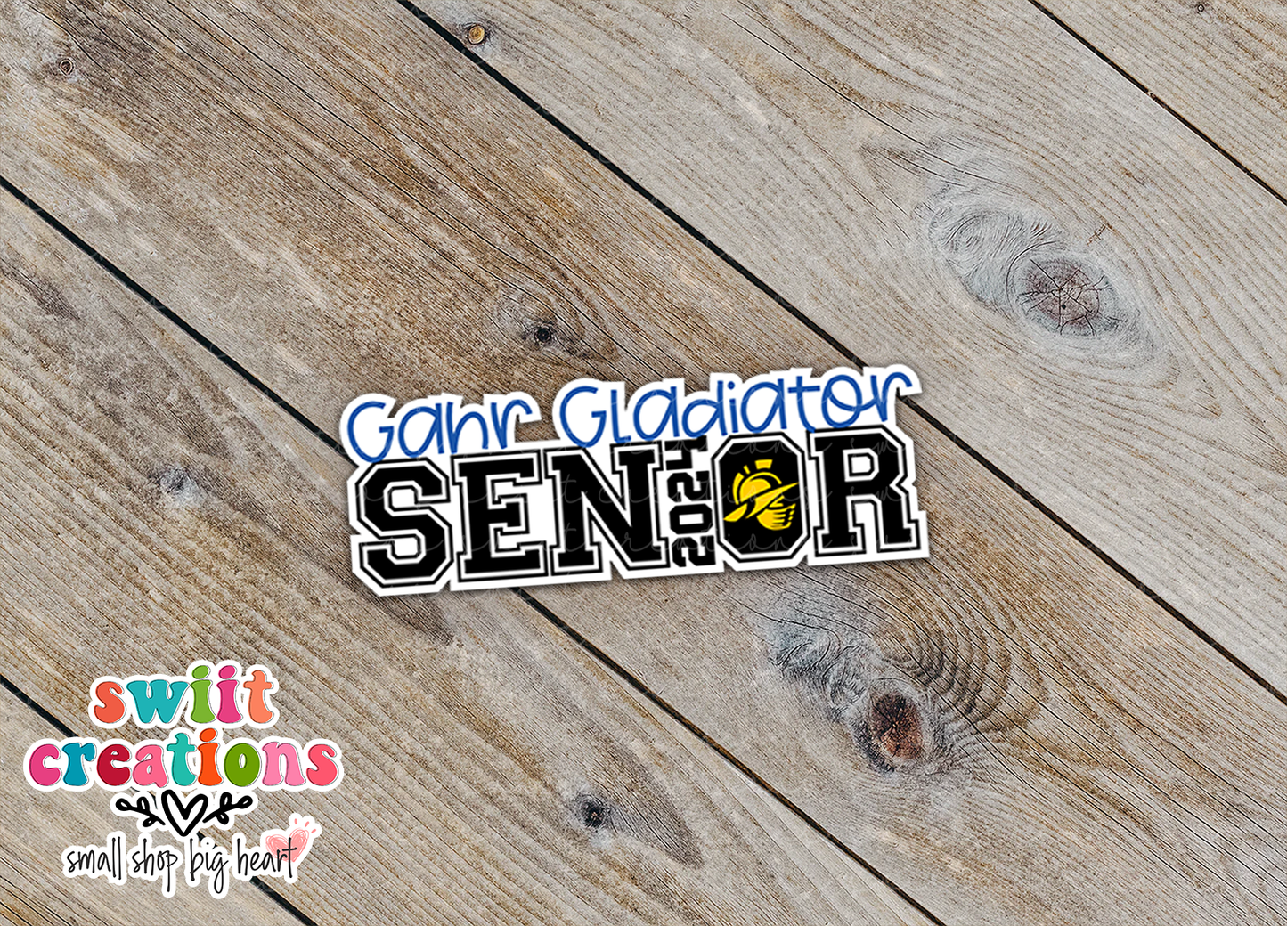 Gahr Gladiator Senior 2024 Waterproof Sticker (SS377) | SCD558