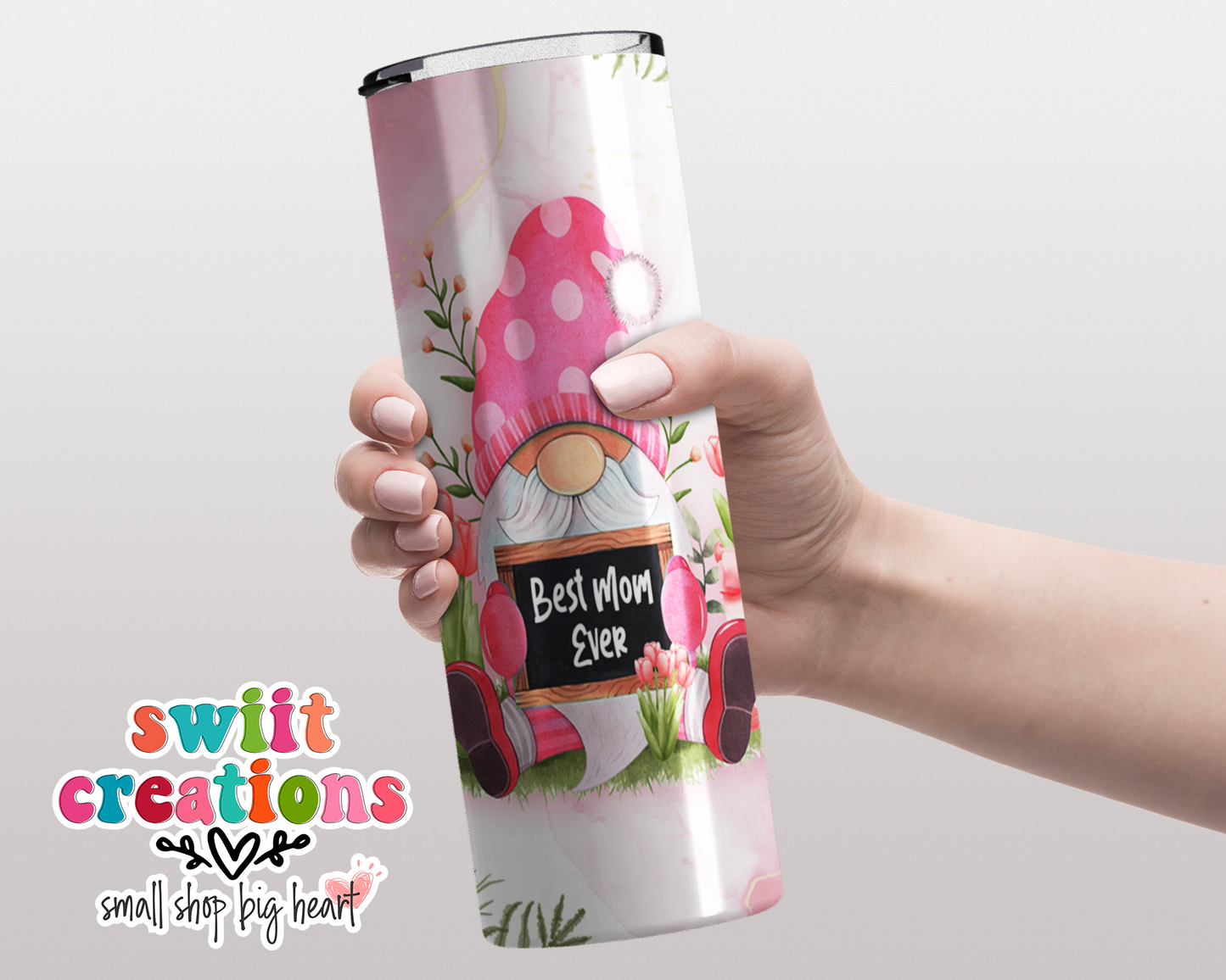 Best Mom Ever Gnome Tumbler (T221)