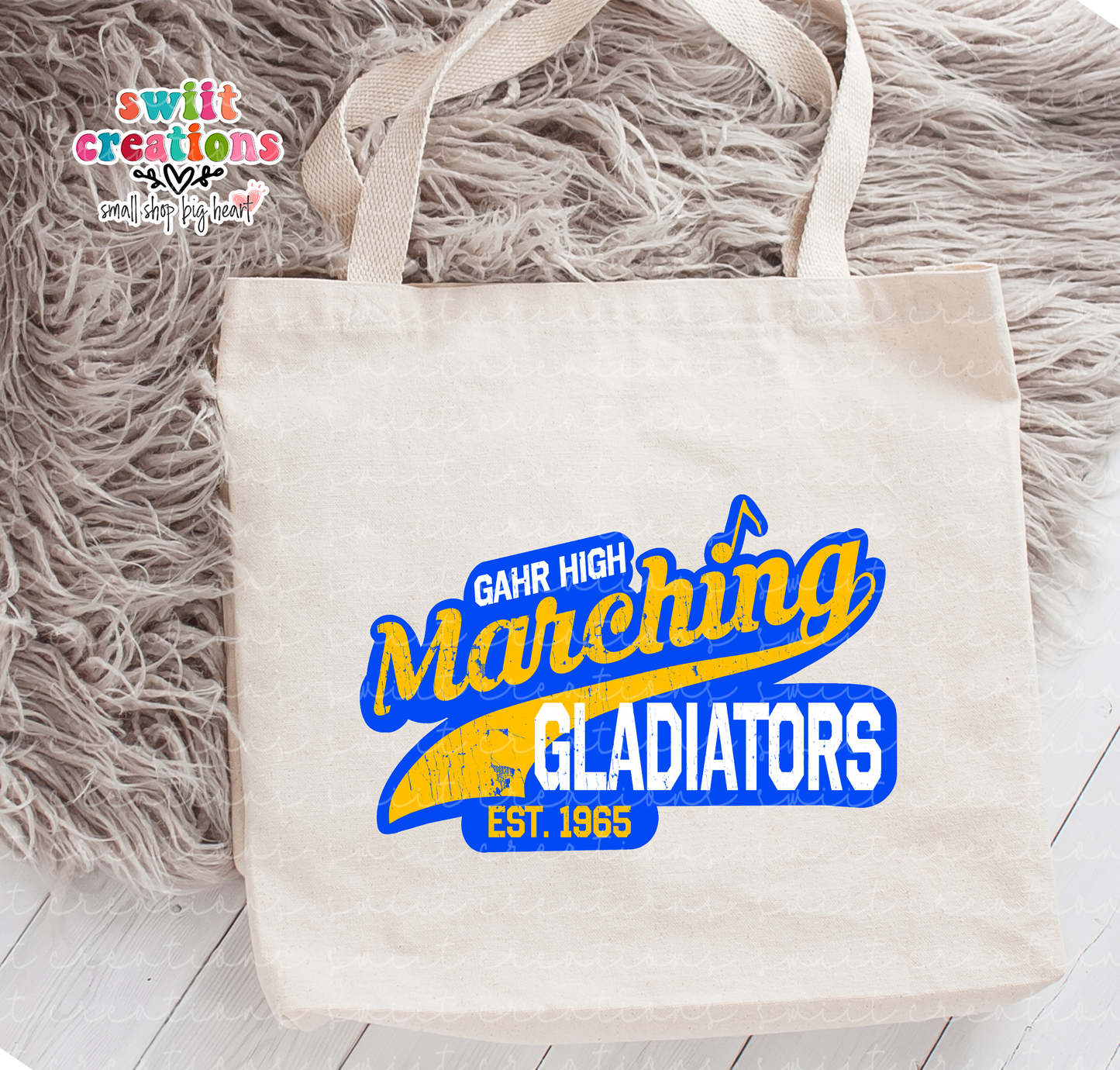 Gahr Marching Gladiators Large Linen Tote