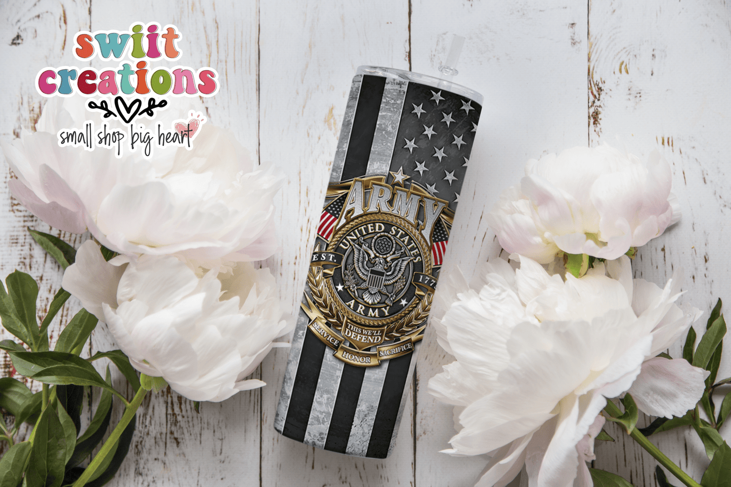American Army Tumbler (T349) - Swiit Creations