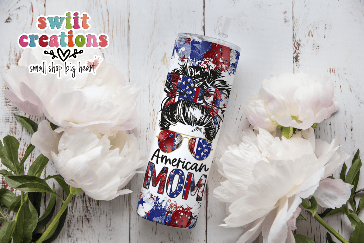 American Mom Tumbler (T214) - Swiit Creations