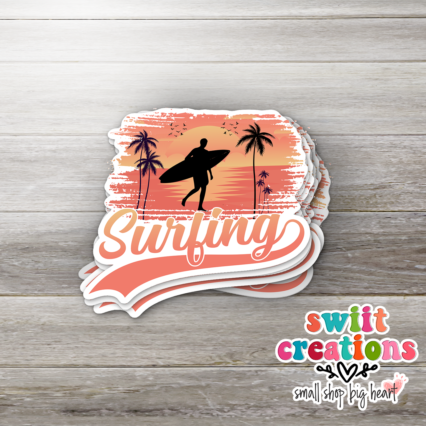 Surfing Waterproof Sticker (SS113) | SCD070