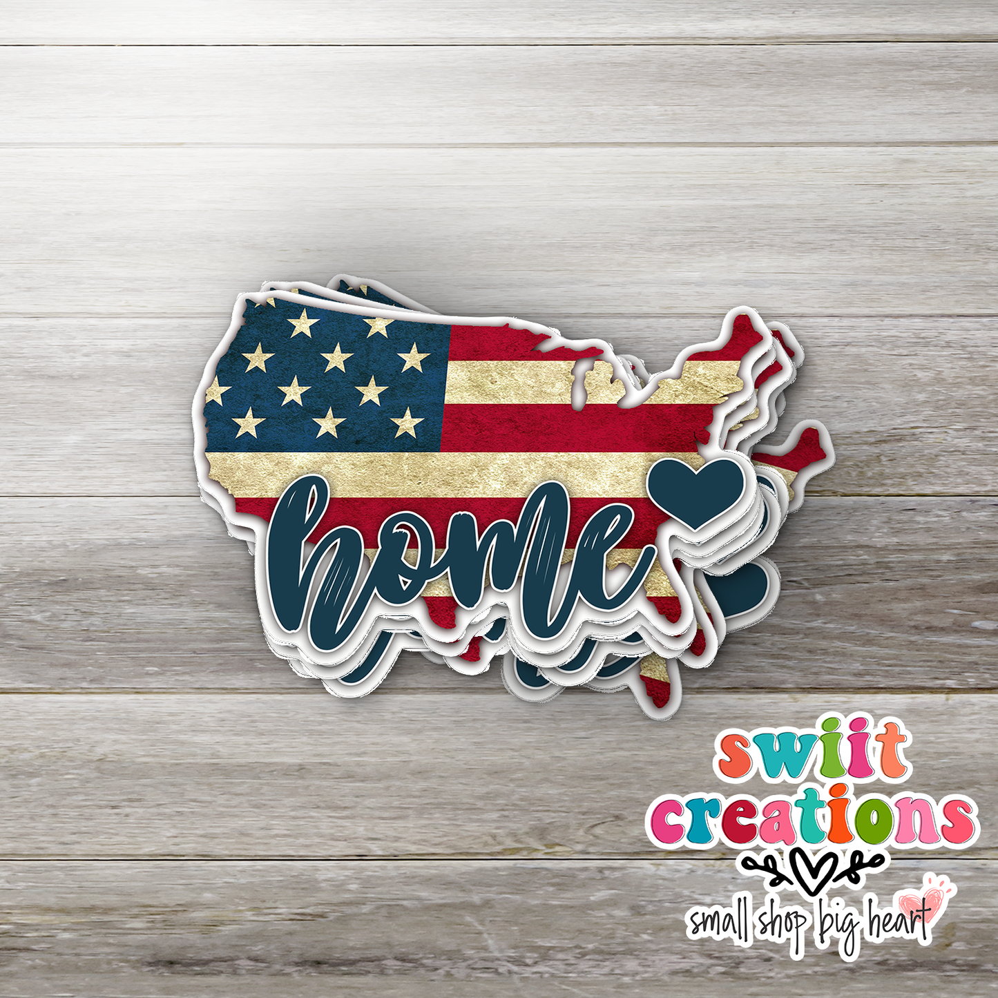 USA Home Waterproof Sticker (SS059) | SCD242
