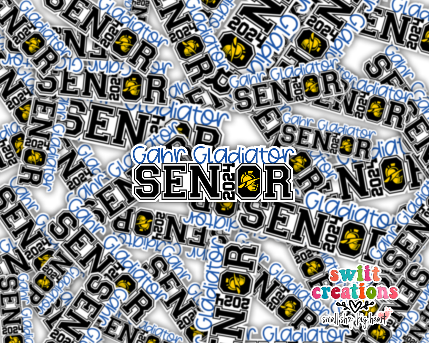 Gahr Gladiator Senior 2024 Waterproof Sticker (SS377) | SCD558