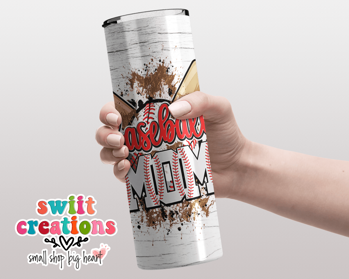 Baseball Mom Tumbler (T226) - Swiit Creations