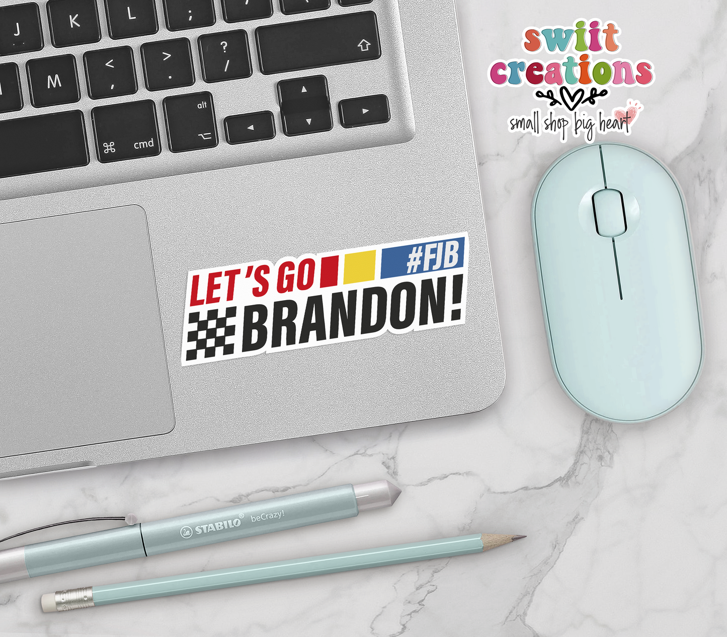 Let's Go Brandon Waterproof Sticker (SS238) | SCD221
