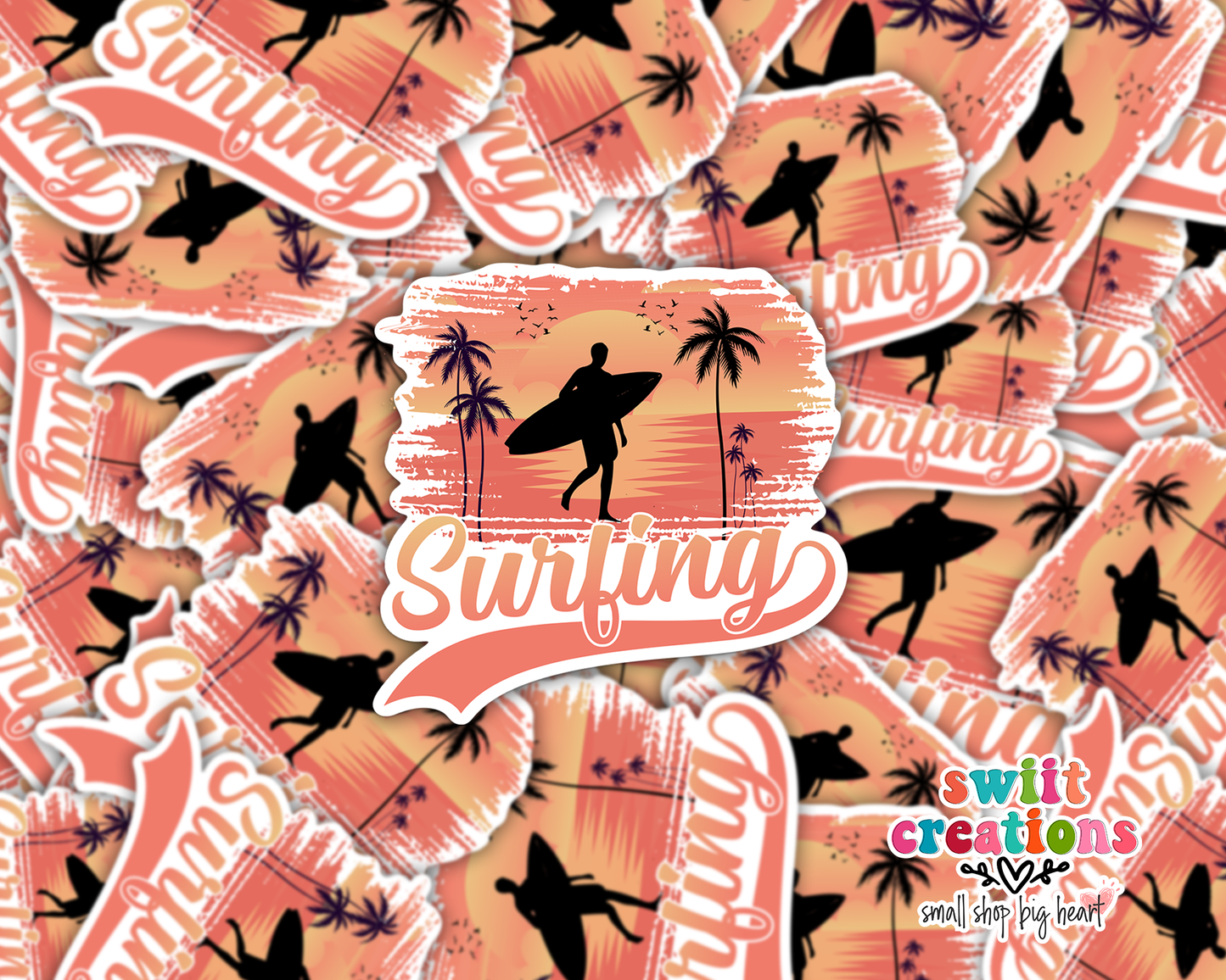 Surfing Waterproof Sticker (SS113) | SCD070