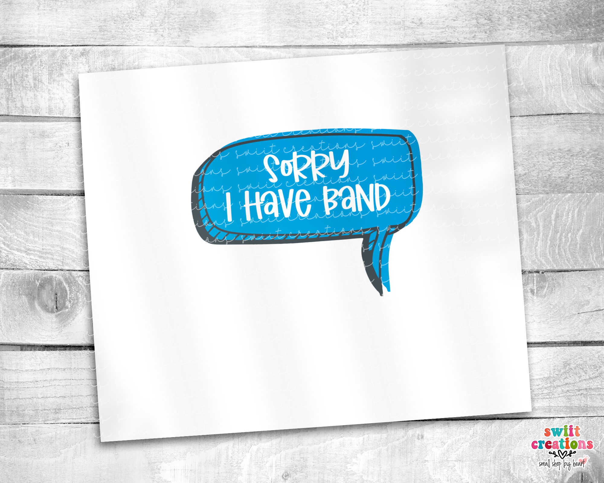 Sorry I Have Band Tumbler (T275)