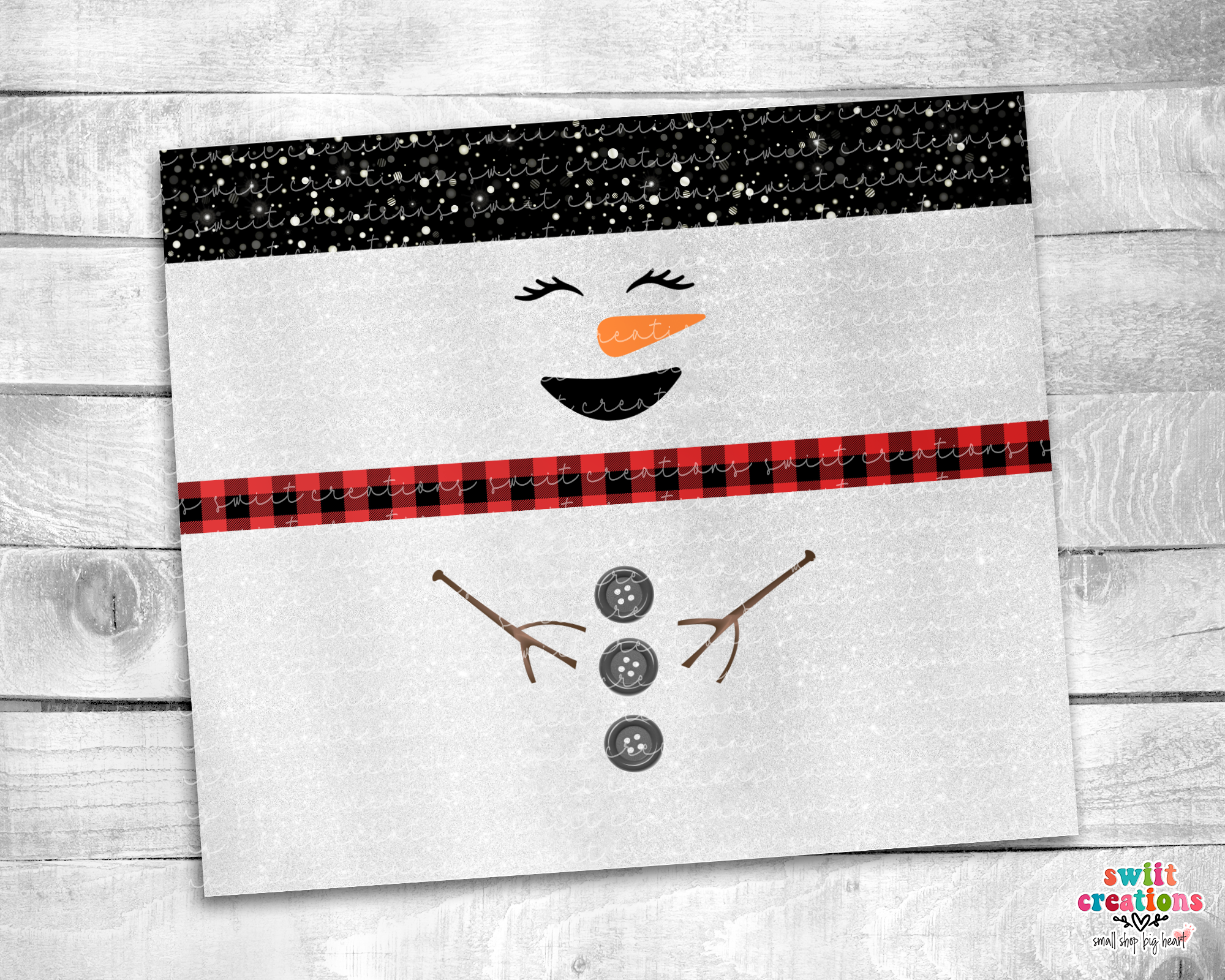 Snowman Glitter Tumbler (T310)
