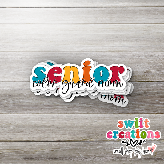 Senior Color Guard Mom Sticker (SS325) | SCD597