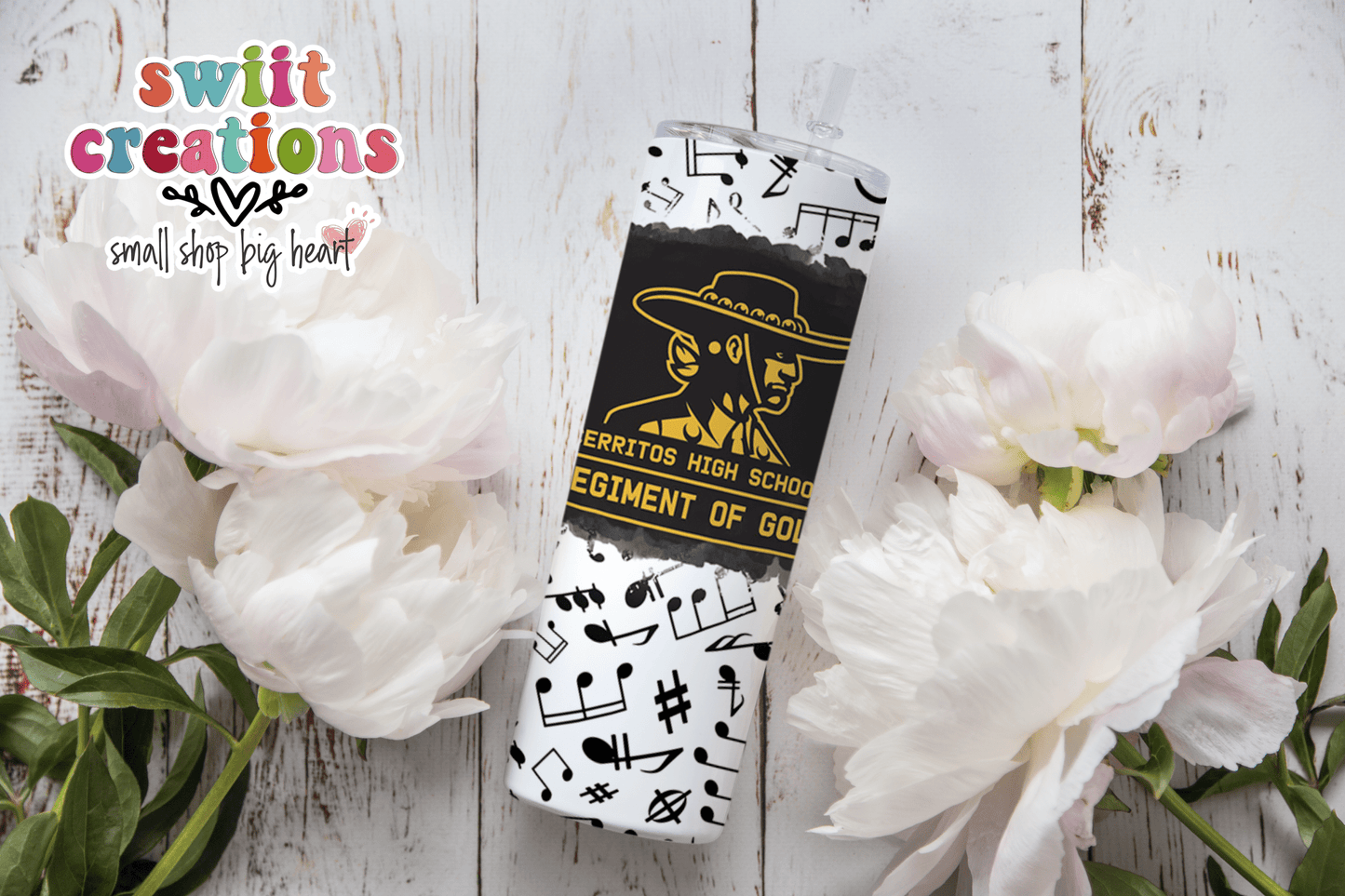 Cerritos Regiment of Gold Tumbler (T244) - Swiit Creations