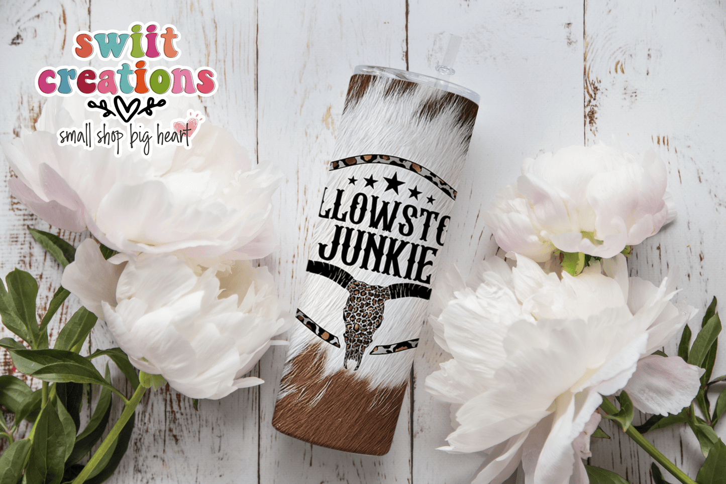 Cowhide Leopard Tumbler (T327) - Swiit Creations
