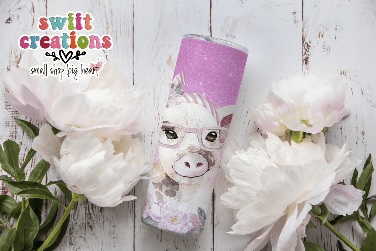 Cute Pig Tumbler (T342) - Swiit Creations