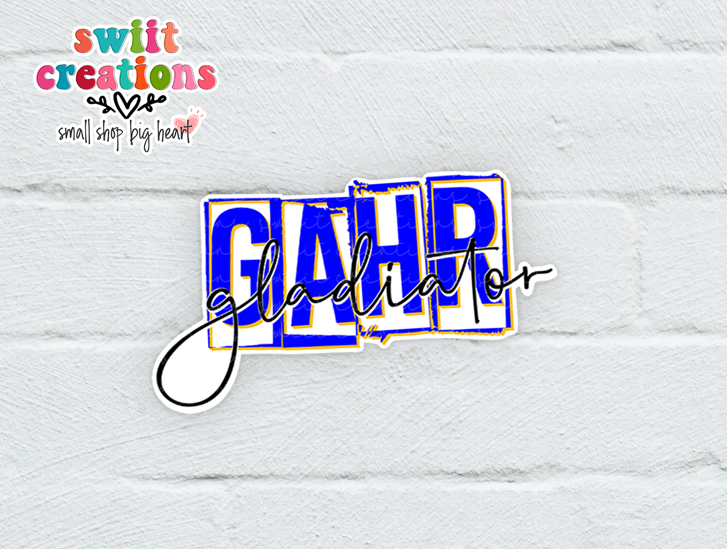 Gahr Gladiator Waterproof Sticker (SS372) | SCD553