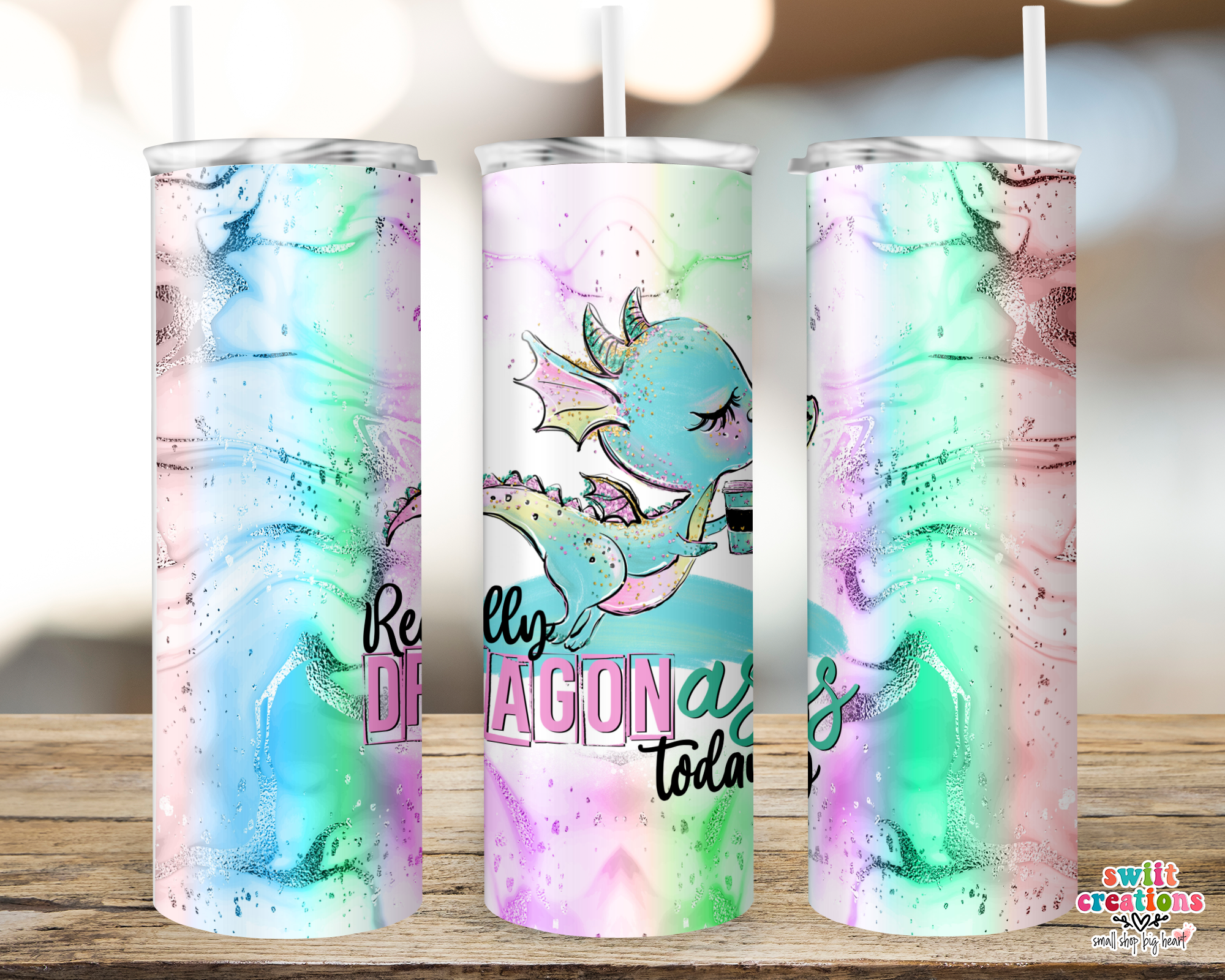 Dragon Ass Glitter Tumbler (T194)