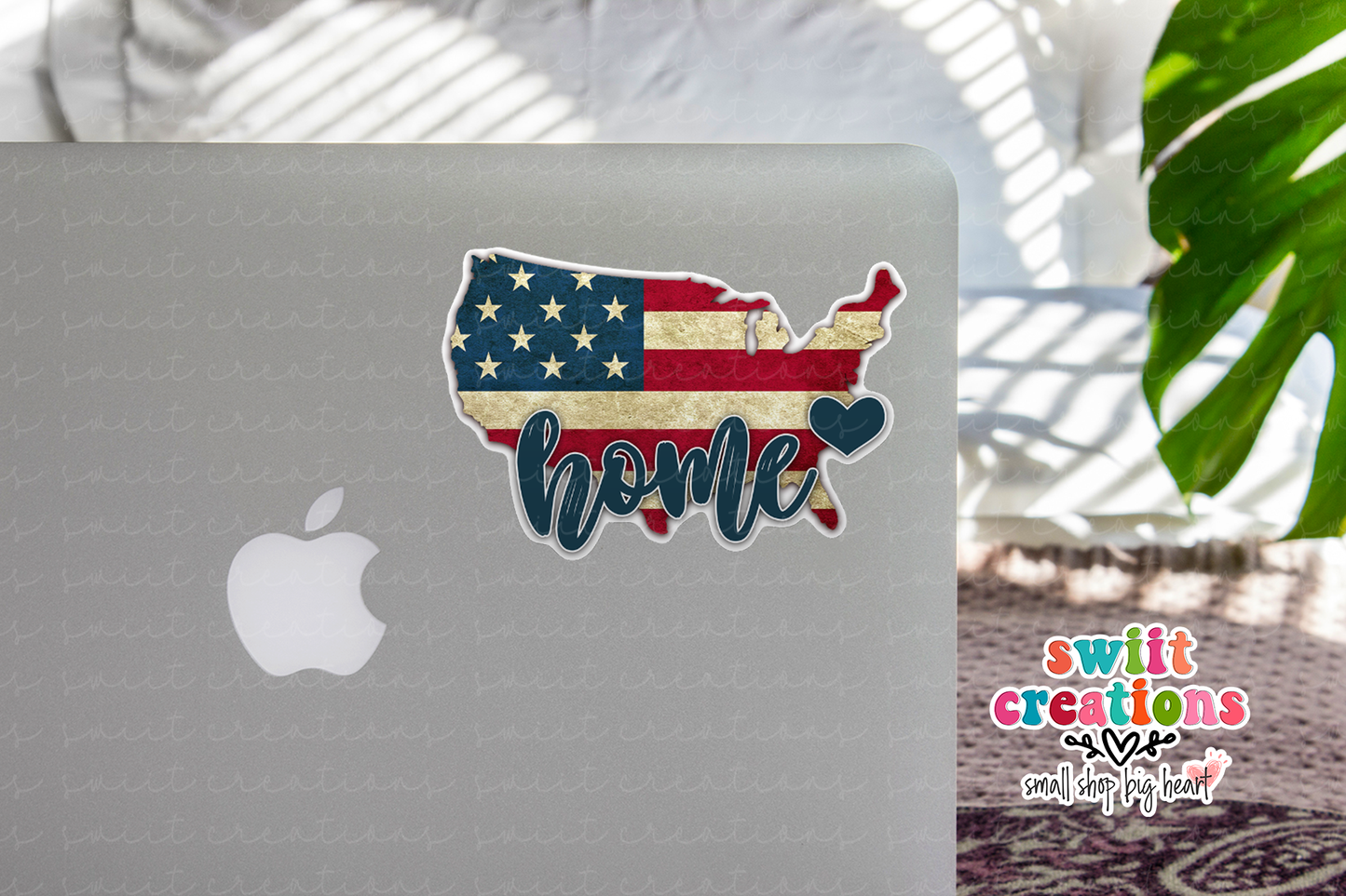 USA Home Waterproof Sticker (SS059) | SCD242