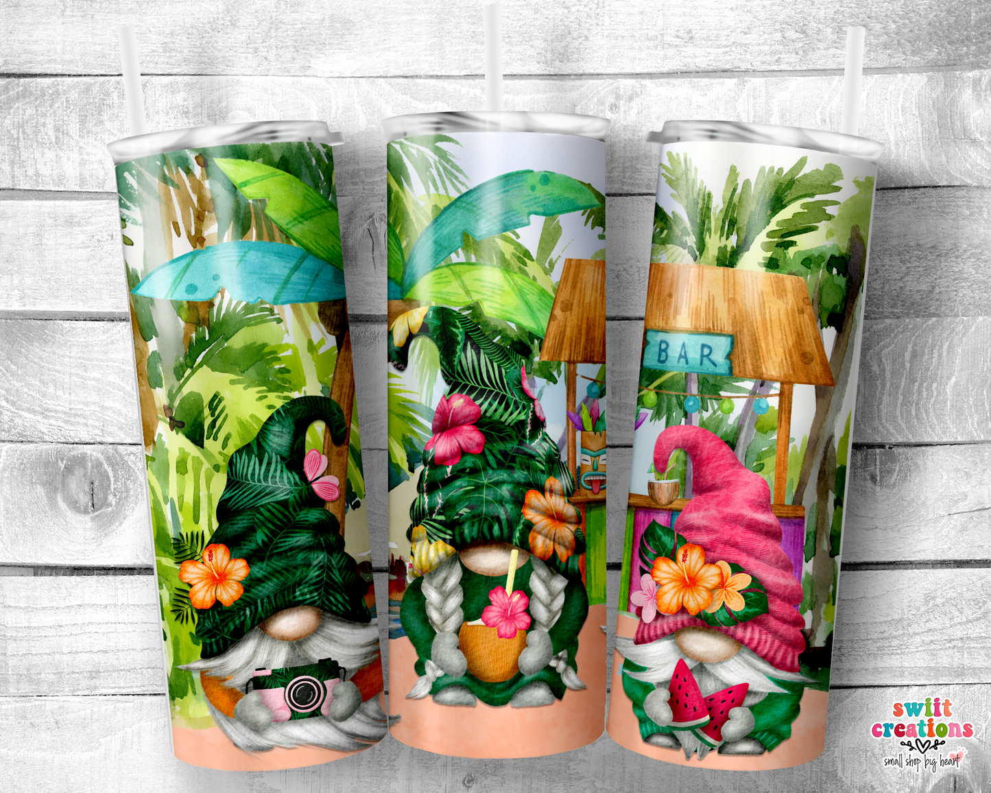 Tropical Gnome Tumbler (T230)