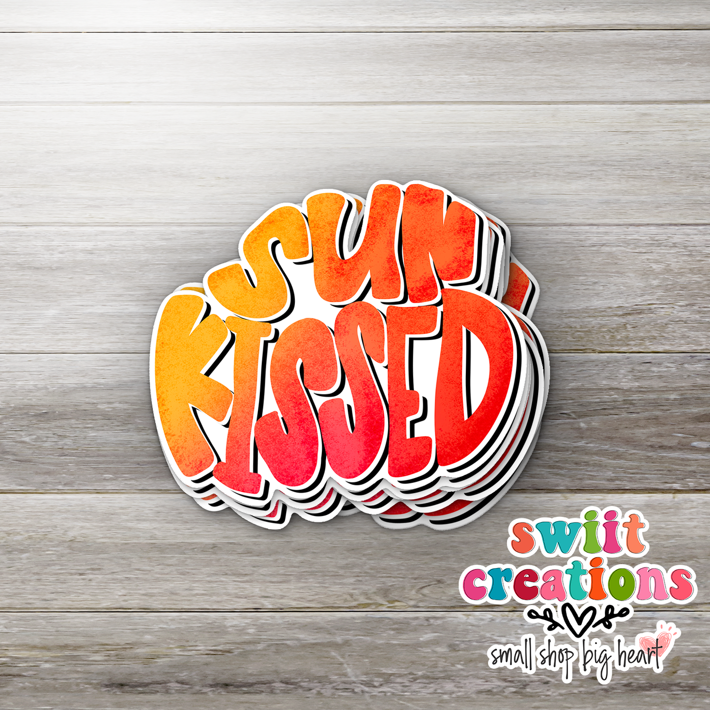Sun Kissed Waterproof Sticker (SS101) | SCD099