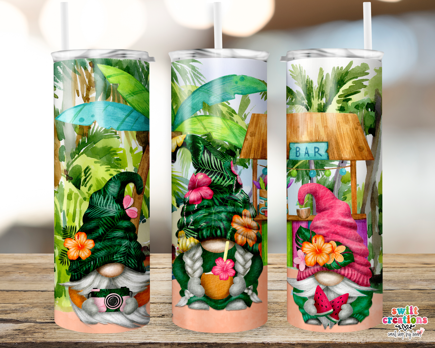 Tropical Gnome Tumbler (T230)