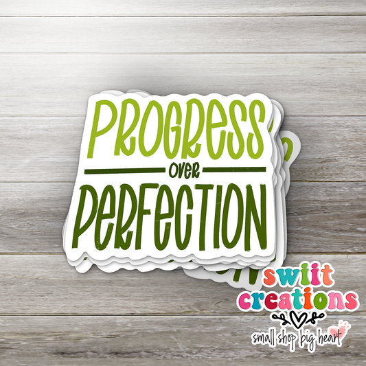 Progress over Perfection Sticker (SS063) | SCD158
