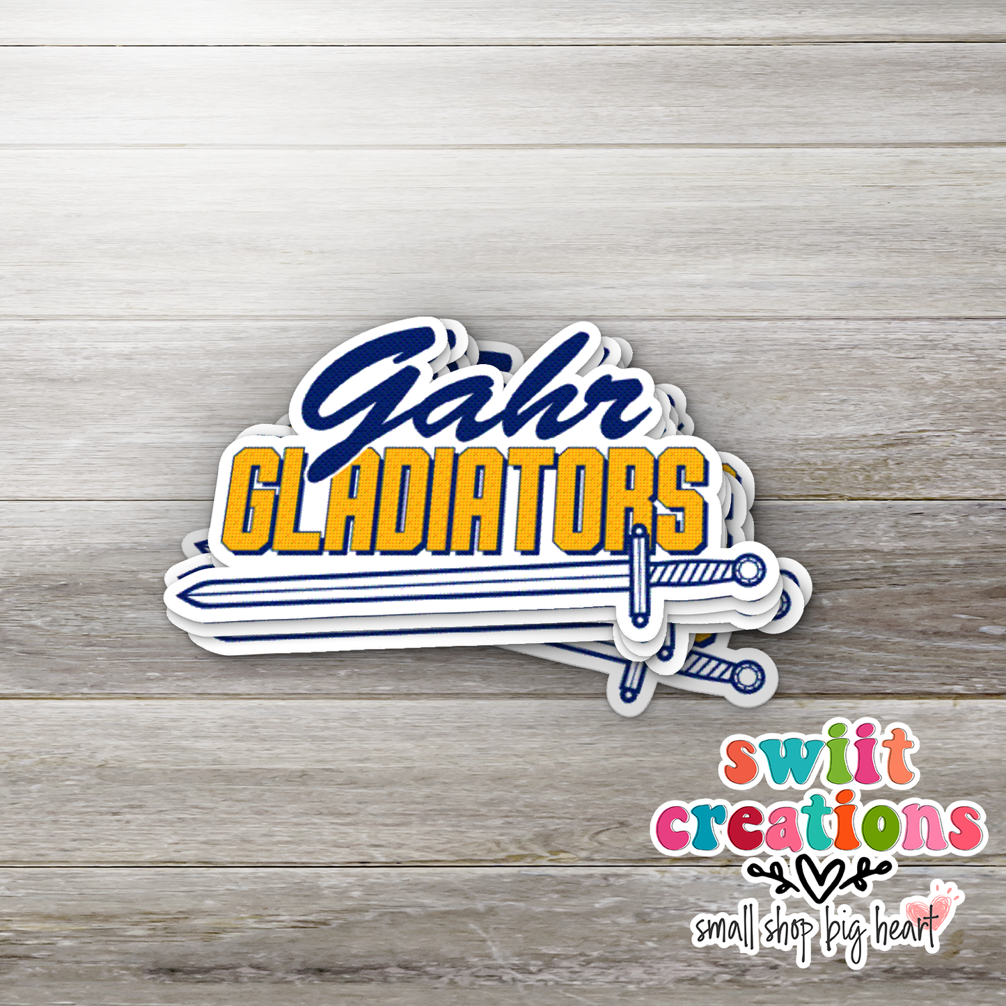 Gahr Gladiators Waterproof Sticker (SS193G) | SCD219