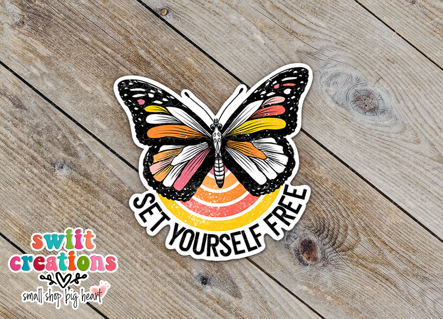 Set Yourself Free Waterproof Sticker (SS123) | SCD065