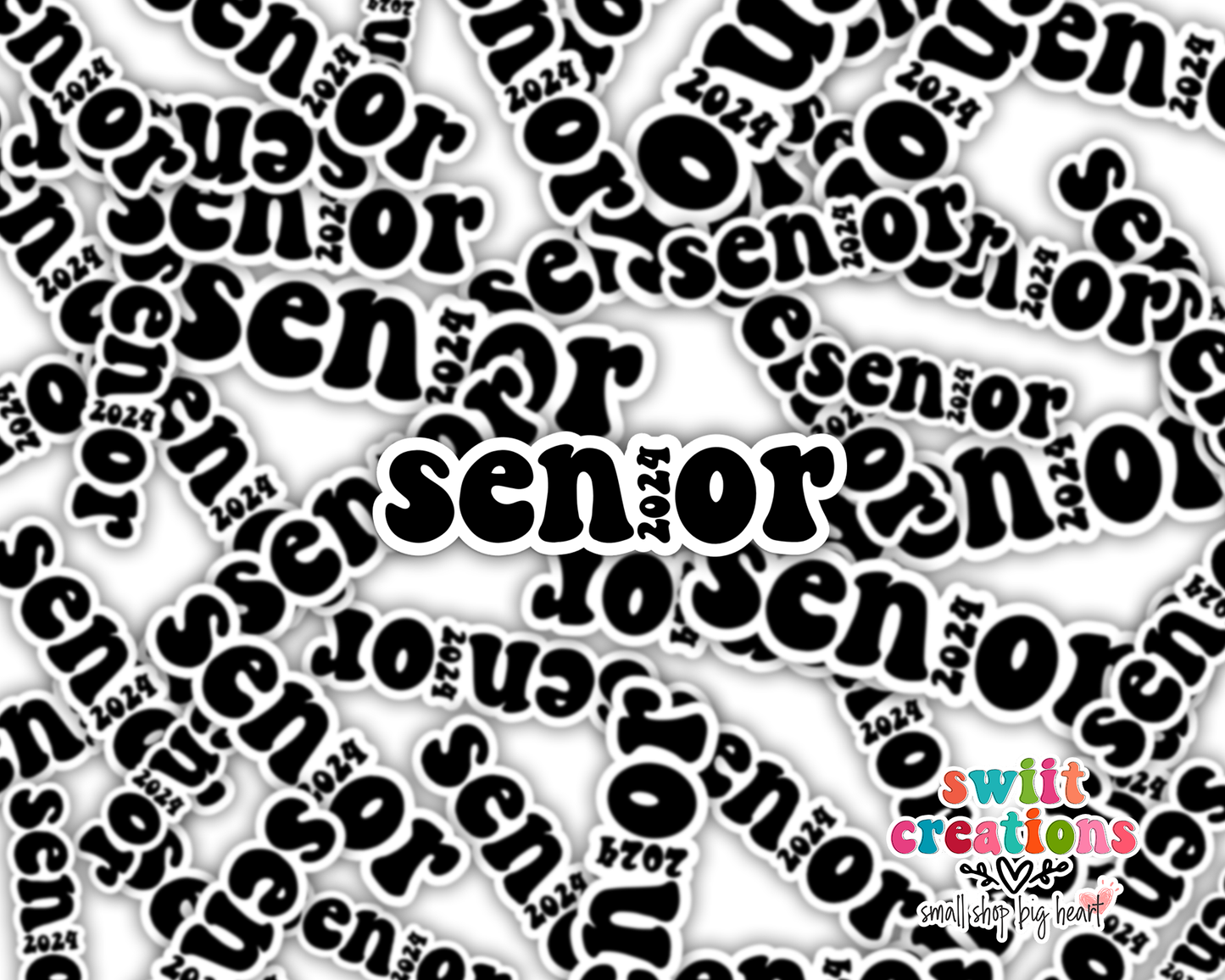 Senior 2024 Waterproof Sticker (SS380) | SCD559
