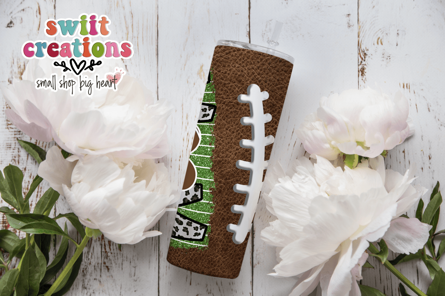 Football Mom Tumbler (T348) - Swiit Creations