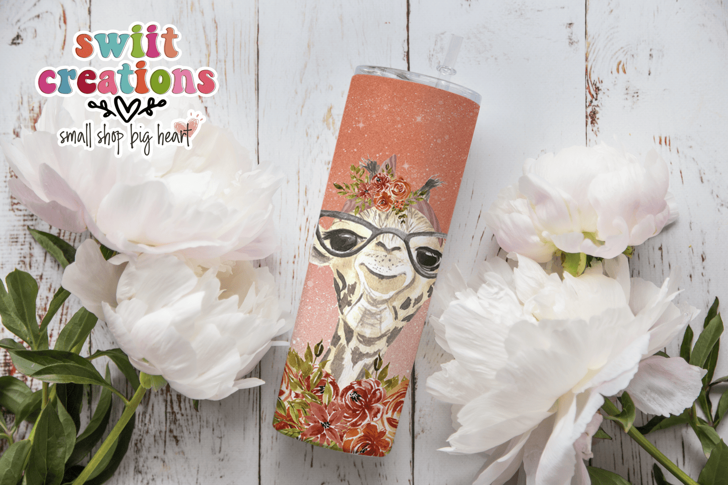 Giraffe Tumbler (T343) - Swiit Creations