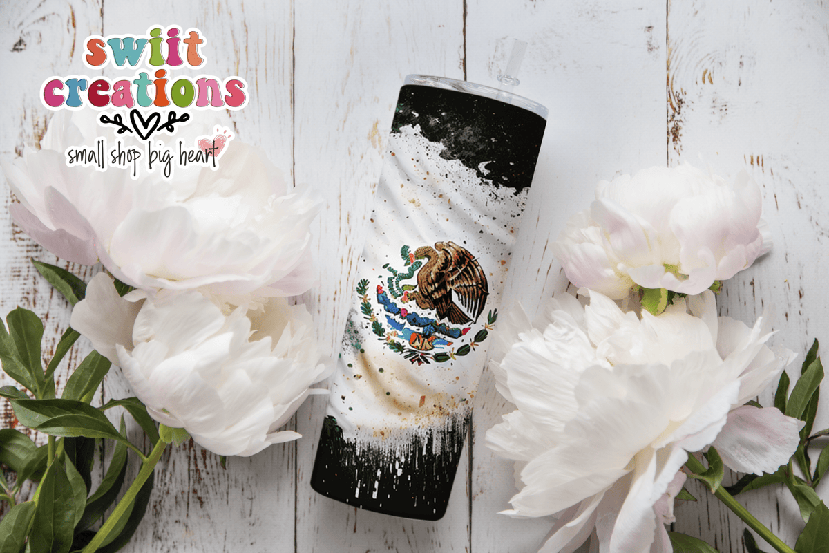 Mexico Flag Tumbler (T401) - Swiit Creations